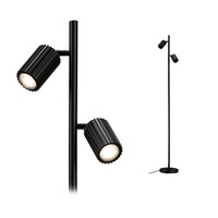 Stojací lampy - P 94924 Stojací svítidlo Lirena 1575mm max. 2x7W černá mat - PAULMANN