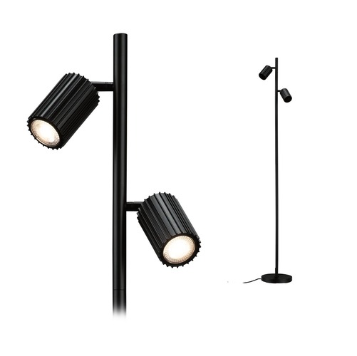 Stojací lampy - P 94924 Stojací svítidlo Lirena 1575mm max. 2x7W černá mat - PAULMANN - foto 1