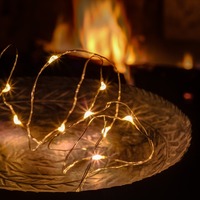 LED osvětlení na BATERIE - DLED BL30W DecoLED Dekorativní řetěz na baterie kapičky, 2m, teple bílá BL30W