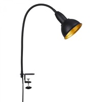 Stolní lampy s klipem - BRI 2603-015 Svítidlo se svorkou pr. 11,4 cm 1x E14 25W černá - BRILONER