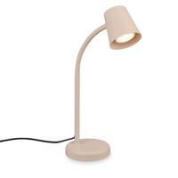 Stolní lampy pracovní - BRILO 7476011 Skriva stolní lampička – nastavitelná, vypínač, GU10 patice, max. 9W, béžová - BRILO