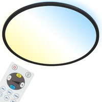 Kruhová - BRILO 7080-015 Slim CCT svítidlo LED panel, pr. 42 cm, 22 W, černá - BRILO