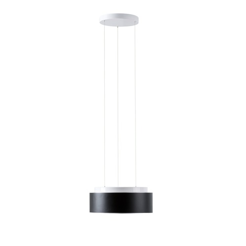 Kruhová - OS ERI67885 ERIS LEC2 závěsné skleněné svítidlo bílá / černá IP40 4000 K 18W LED - OSMONT - foto 1