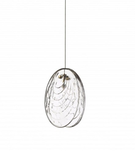 Subtilní - BOMMA 1/85/95310L/B/00000/205/A/BBR… Závěsné svítidlo MUSSELS čirá / zlatá bez canopy - BOMMA - foto 1