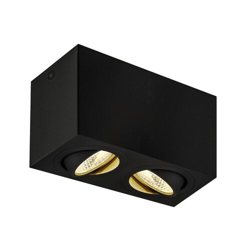 Downlight - LA 1002003 TRILEDO Double, LED stropní nástavbové svítidlo, černá, 3000K, 16W - BIG WHITE (SLV) - foto 1