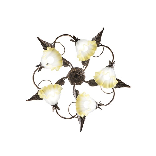 Dekorativní - FAN I-TRISTANO-PL5 Stropní svítidlo TRISTANO hnědá, 5xE14, 68 x 20 cm - FANEUROPE - foto 1