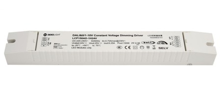 Stabilizované napětí - IMPR 862262 Deko-Light napájení (CV, DC) stmívatelné, BASIC, DIM, CV, LCP150AD-1H24V, DALI 2.0 konstantní napětí 0-6250 mA IP20 24V DC 150W