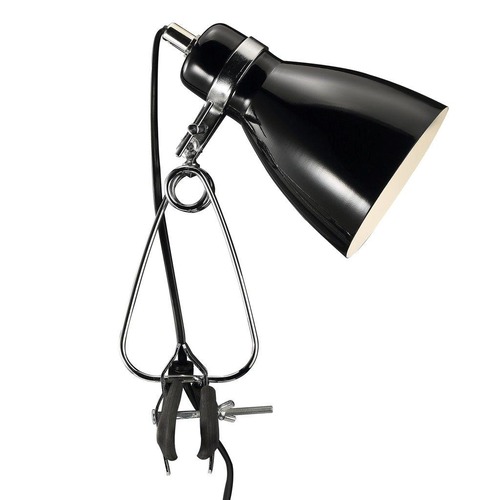 Stolní lampy s klipem - NOR 73072003 Lampa s klipem Cyclone 1x15W E14 černá - NORDLUX - foto 1