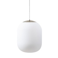 Koule - OS TAN62398 TANIA S2 HP závěsné skleněné svítidlo kartáčovaná nerez / bílá IP40 3000 K 59W LED - OSMONT