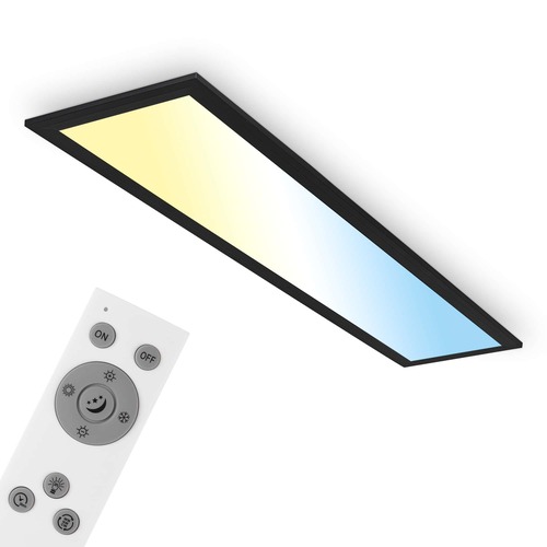 Hranatá - BRILO 7399015 CCT svítidlo LED panel, 78 cm, 24,5W, 2600lm, černá - BRILO - foto 1