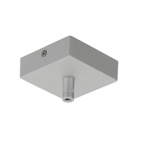 Sestavte si sami - LA 210064 Stropní rozeta GLENOS, stříbrná, 8,5x8,5x2,7 cm, s odlehčovacím profilem - BIG WHITE (SLV)