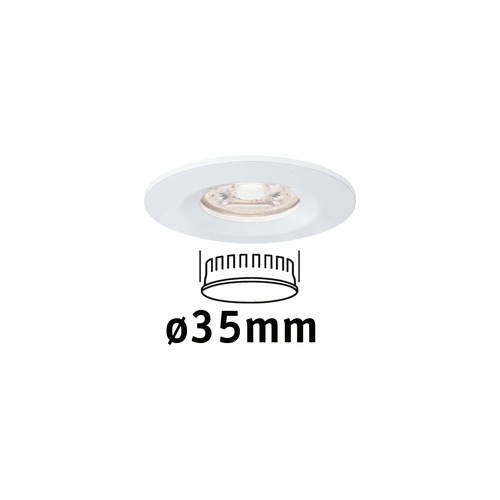 Koupelnová - P 94298 LED vestavné svítidlo Nova mini nevýklopné IP44 1x4W 2.700K bílá mat 230V - PAULMANN - foto 1