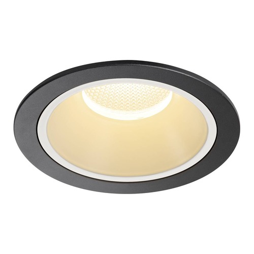 Kruhová - LA 1009937 NUMINOS® XL Stropní vestavné svítidlo, 3000 K, 20°, IP20, kulaté, černé / bílé - BIG WHITE (SLV) - foto 1