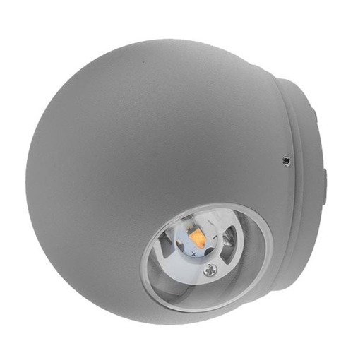 LED nástěnné svítidla - LED nástěnné svítidlo Kulaté šedé tělo - foto 1