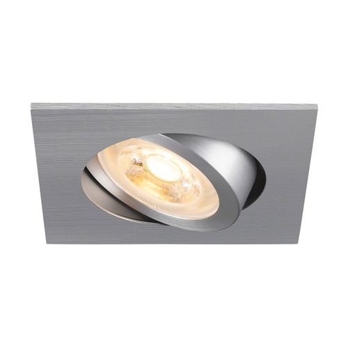 Hranatá - LA 1007373 NEW TRIA® 68 stropní vestavné svítidlo, čtvercové, max. 10W GU10, hliník - BIG WHITE (SLV) - foto 1