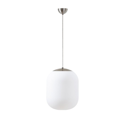 Koule - OS TAN58175 TANIA S1 závěsné skleněné svítidlo nerez broušená / bílá IP40 100W E27 (původní kód OS 58175) - OSMONT - foto 1