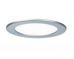 Koupelnová - P 92071 Zápustný LED panel kulatý 12W 4000K matný chrom IP44 - PAULMANN