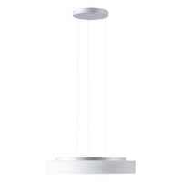 Kruhová - OS ELS72494 ELSA LE16 závěsné skleněné svítidlo stříbrná / bílá IP40 3000 K 48W LED - OSMONT