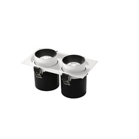 Hranatá - FAN INC-OUTSIDER-2X30 Vestavné LED svítidlo Outsider 7800 lm (bílé) 2 x 30 W, CCT - FANEUROPE
