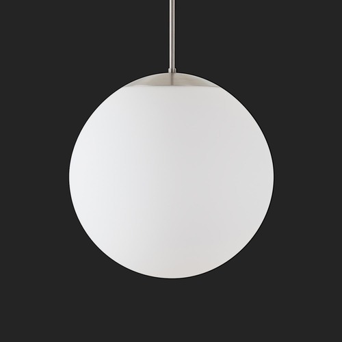 Nouzové osvětlení - OS ADR72030 ADRIA P3 HP závěsné skleněné svítidlo nerez broušená / bílá IP40 3000 K 52W LED nouzové kombinované 3 h (původní kód OS 72030) - OSMONT - foto 1