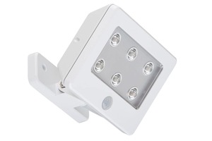 Reflektory - BRI 2276-066 LED venkovní svítidlo s čidlem 12 cm 6x0,06W 7lm bílé - BRILONER
