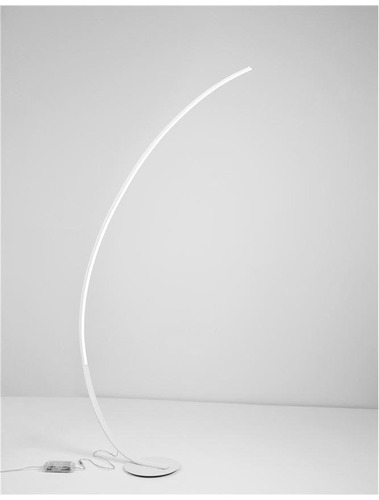 Stojací lampy - NV 9396061 Stojací lampa PREMIUM bílý hliník a akryl LED 30W 230V 3000K IP20 stmívatelné - NOVA LUCE - foto 1