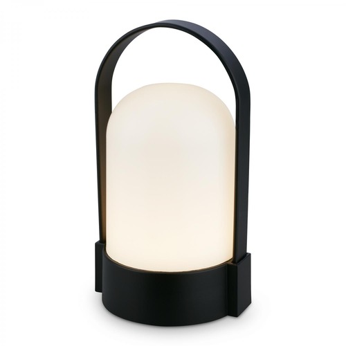 Stolní lampy dekorační - BRILO 7544015 Asa stolní lampička - 1W, 50lm, bezdrátová, LED, stmívatelné, teplá bílá, černá - BRILO - foto 1