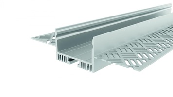 Al profily k zapuštění - IMPR 975501 Reprofil sádrokartonový-profil stěna-strop EU-01-36 stříbrná přírodní 3000 mm - LIGHT IMPRESSIONS