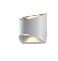 Nástěnná - FAN LED-W-VEYRON BCO Venkovní nástěnné svítidlo LED VEYRON bílá hliník 2x3,5W 840lm CCT IP54 13x12,3x6,9 cm - FANEUROPE