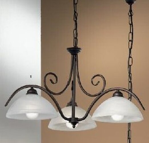 Vícečetná - OR LU 1668/3 Závěsné svítidlo 3x60W E27 antik/sklo, průměr 60cm, výška 37cm - ORION - foto 1