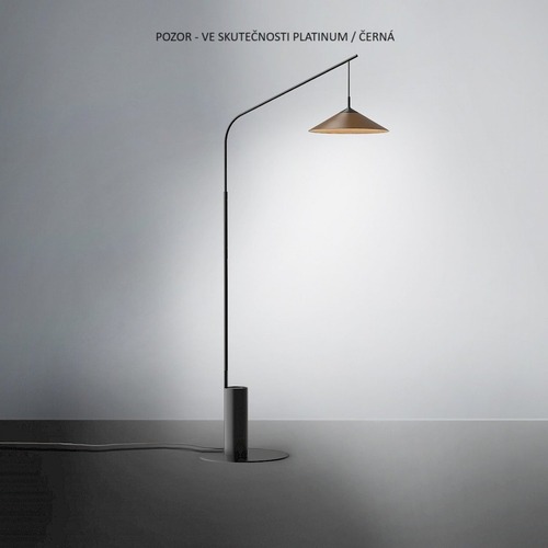 Stojací lampy - TI 5071CDPPNE2A Stojací lampa LAMBDA DimPush 195cm 2700K platinum / černá - Team Italia - foto 1