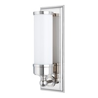 Dekorativní - HVLG 371-PN-CE Nástěnné svítidlo EVERETT mosaz/sklo nikl/opál E27 1x100W - HUDSON VALLEY