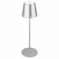 Na stůl - BRILO 7438-014 LED nabíjecí stolní lampa 38 cm 2,6W 280lm chrom - BRILO