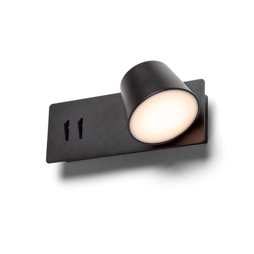 S ramenem - RED R14522 AMADEUS nástěnné svítidlo černé 230V LED 4W 735lm 3000K rocket switch - RED - DESIGN RENDL - foto 1