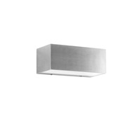 Nástěnná - FAN LED-W-TWIN-M NIK Venkovní nástěnné svítidlo LED TWIN nikl hliník 18W 2150lm 4000K IP54 8,5x22x10,3 cm - FANEUROPE
