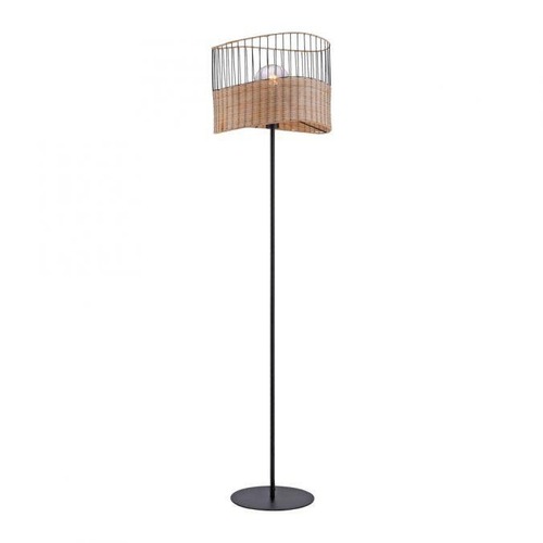 Stojací lampy - LD 11151-79 REED Stojací svítidlo z kovu a dřeva v rustikálním vintage designu - LEUCHTEN DIREKT / JUST LIGHT - foto 1