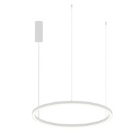 Kruhová - FAN LED-HOOP-S80-BCO Závěsné LED svítidlo HOOP bílá, 40 W, 6000 lm, CCT, 80 x 150 cm - FANEUROPE