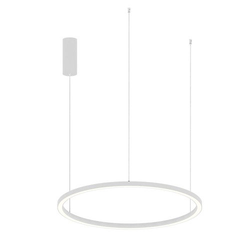 Kruhová - FAN LED-HOOP-S80-BCO Závěsné LED svítidlo HOOP bílá, 40 W, 6000 lm, CCT, 80 x 150 cm - FANEUROPE - foto 1