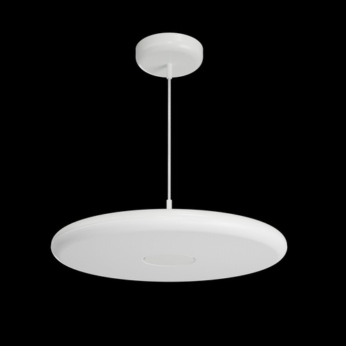 Kruhová - OS ZET60060 ZETA ST2 FP závěsné plastové svítidlo bílá IP40 3000 K 38W LED - OSMONT - foto 1