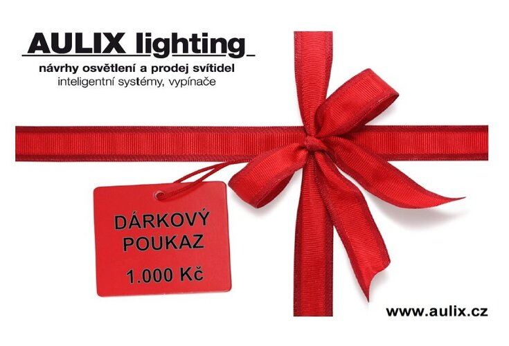 Ostatní - AU DARKOVYPOUKAZ1 Dárkový poukaz v hodnotě 1.000 Kč na nákup zboží AULIX - foto 1