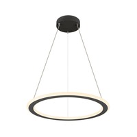 Kruhová - LA 1007855 ONE FLAT PD single, závěsná lampa, 180cm, 2700/3000K, PHASE, černá - BIG WHITE (SLV)