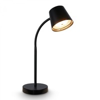 Stolní lampy pracovní - BRILO 7502015 Biwo LED bezdrátová stolní lampička, stmívatelná, nastavitelná, černá - BRILO