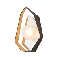 Dekorativní - HVLG B5521-CE Nástěnné svítidlo ORIGAMI kov/sklo černá/topaz G9 2x6W - HUDSON VALLEY (Troy)