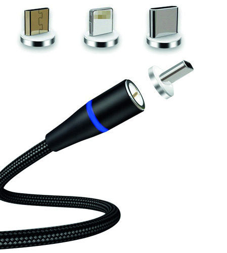 Mobilní a počítačové příslušenství Optonica - Magnetický USB Fast Charge datový kabel 3v1 - foto 1