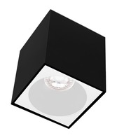 Downlight - CEN ESQNB96-GU10 ESSENZA přisazené svítidlo SQ GU10 černá/bílá 96mm - CENTURY