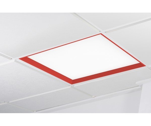 LED panely - KHL K50502.RE.MP.6K.D1 WINNER LED panel červená 6000K mikroprisma 1..10V 37W čtverec - KOHL-Lighting - foto 1