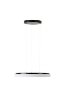 Kruhová - OS CAR66883 CARINA LE2 závěsné skleněné svítidlo černá / bílá IP40 4000 K 46W LED DALI (původní kód OS 66883) - OSMONT
