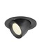 Kruhová - LA 1009583 NUMINOS® GIMBLE M Stropní vestavné svítidlo, 4000 K, 55°, černé - BIG WHITE (SLV)