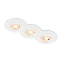 Kruhová - BRI 7044-036 LED vestavná svítidla, pr.9 cm, 3x LED, 5 W, 480 lm, bílé - BRILONER