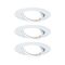 Kruhová - P 93426 Vestavné svítidlo LED Base kruhové 3x5W GU10 bílá mat nastavitelné 3-krokové-stmívatelné - PAULMANN